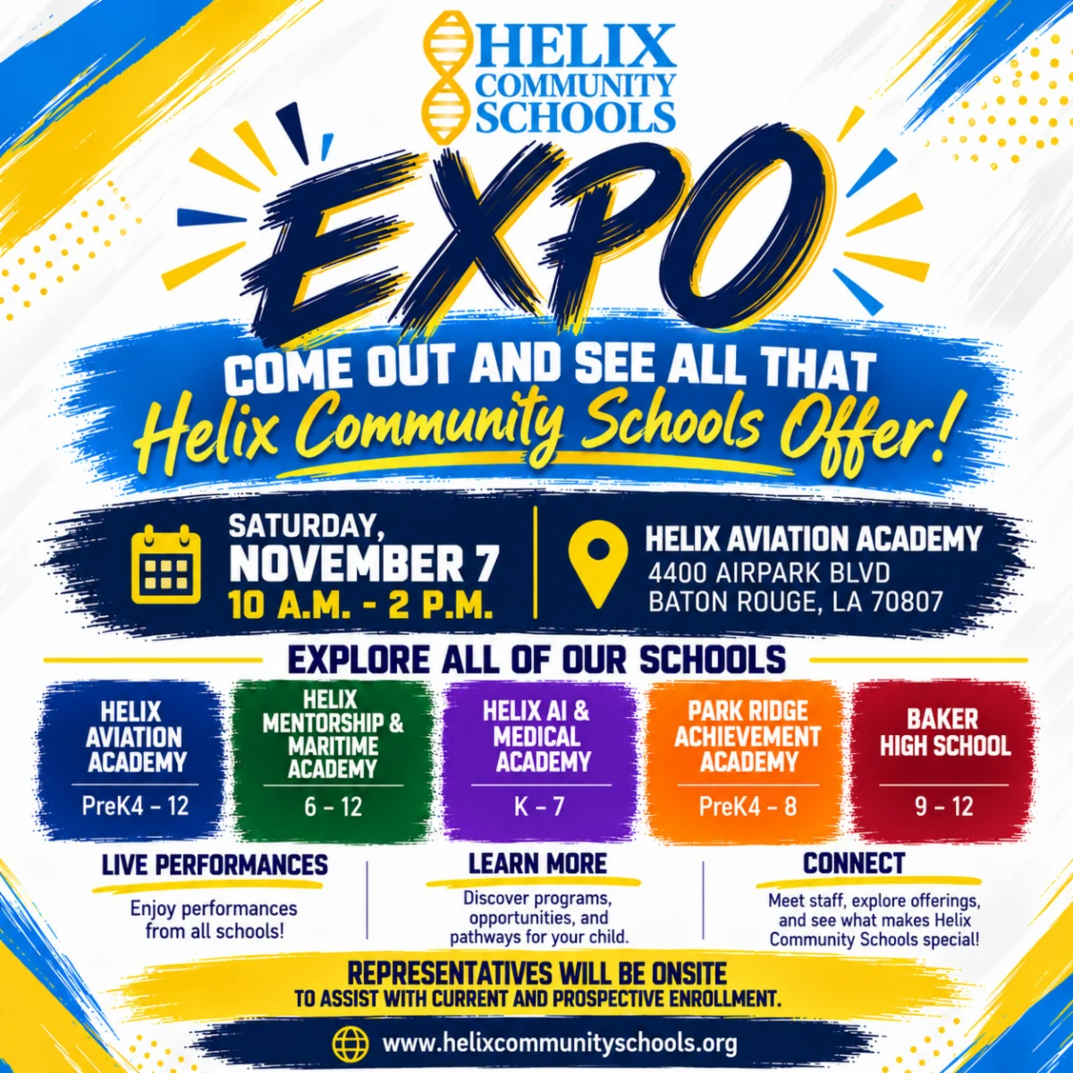Flyer for Helix Expo
